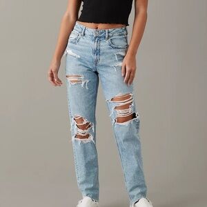American Eagle Ripped Mom Jeans